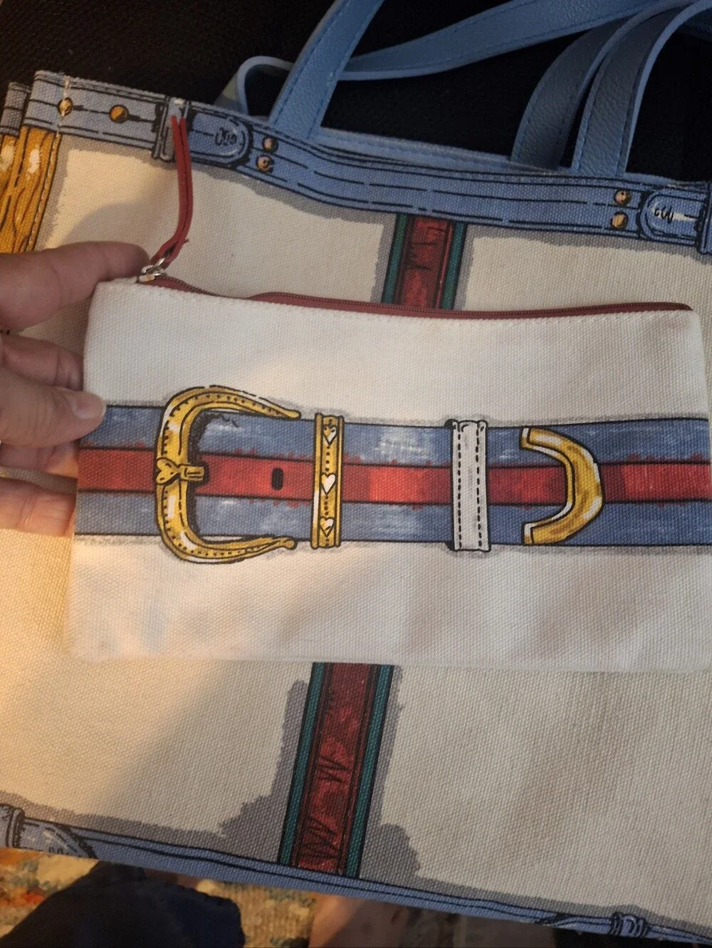 Brighton Canvas Tote With Pouch